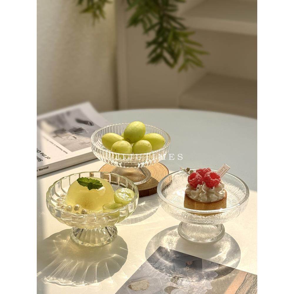 高颜值水果盘下午茶蛋糕甜品点心盘玻璃高脚盘零食糖果盘冰淇淋碗,餐饮具,果盆/果盘/果篮,淘宝优惠券,粉丝福利购,淘宝优惠卷