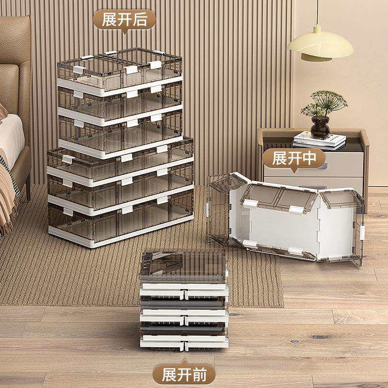 床底收纳箱扁平带9101下滑轮放床式抽屉理防潮超薄整可折叠透明储