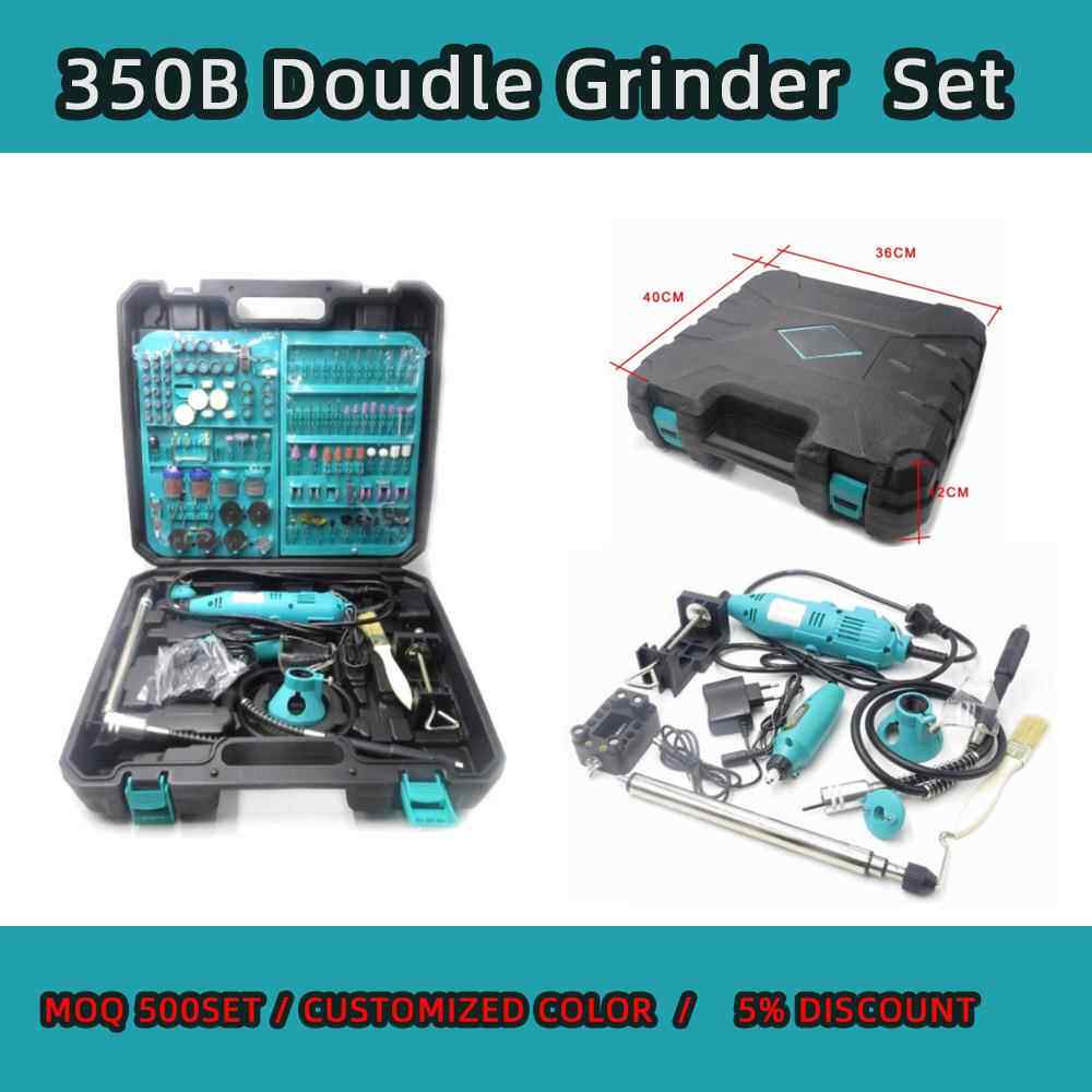 350-A双电磨/调速电磨/打磨机/抛光机/钻孔/角磨机/雕刻机/根雕