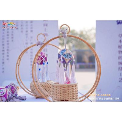 广西靖西绣蕴坊纯手工壮锦绣球伴手礼情人节壮美绣球