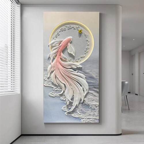 立体浮雕灯光画 画新款入门玄关装饰画 画高档走廊过道挂画 画简