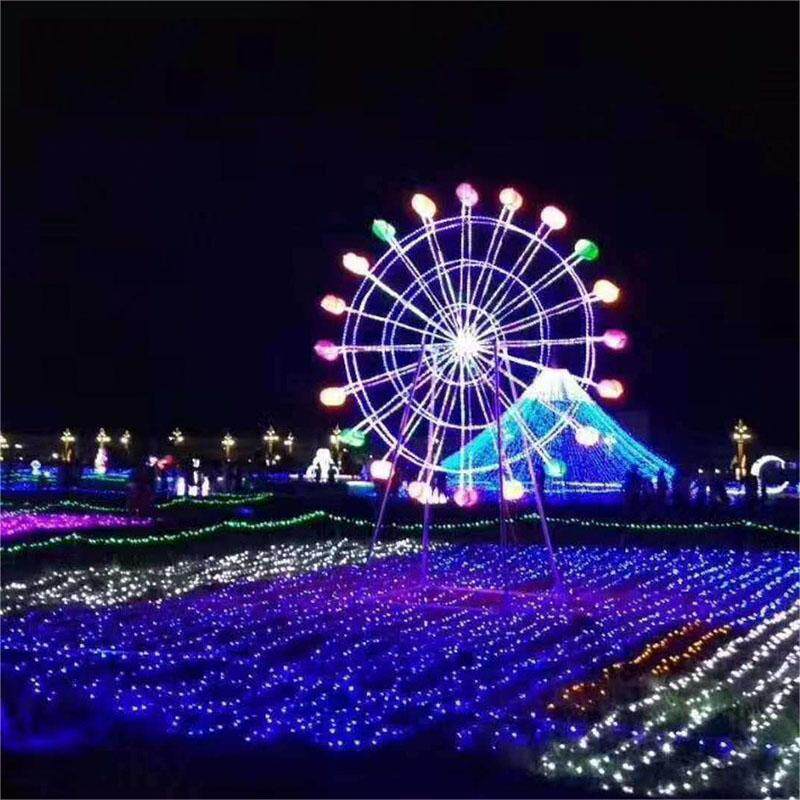 户外灯光节假日秀造型灯草坪布置彩灯灯串装饰室外夜景节日装饰