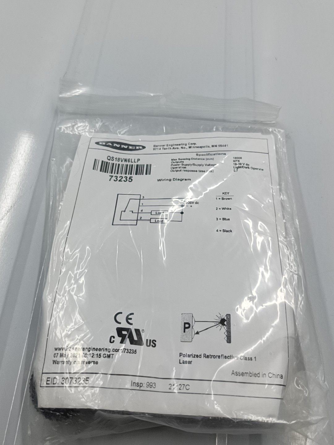 QS18VN6LLP全新BANNER传感器原装正品，实物图片