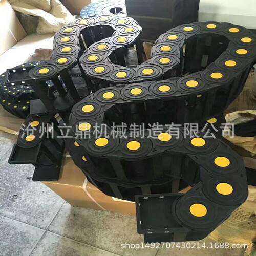 厂家供应 大型80 100系列塑料拖链 静音拖链 承重型尼龙坦克链