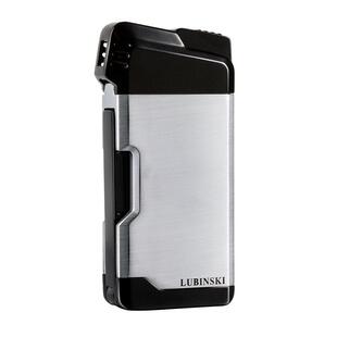 高档LUBINSI烟二斗K打火机 斜火充气斗专烟用 合一多功能配压棒剔