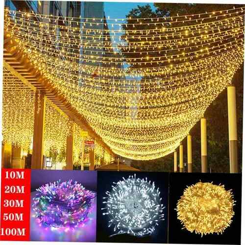 童话灯10M-100M Led串花环圣诞灯