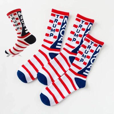 Funny President Donald Trump Socks Men Trump Flag Maple