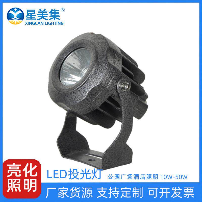 10W20W30W40W50W室外桥梁工程大功率户外防水草坪灯别墅公园投射