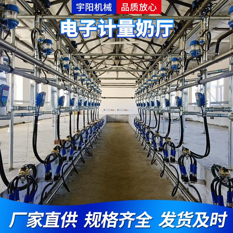 电子计量奶厅并列快放挤奶厅自动脱杯自动清洗牛用羊用挤奶厅