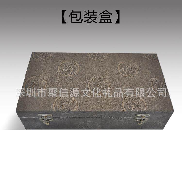 中式水晶浮雕双龙烟灰缸创意大号客厅办公室桌面摆件实用商务礼品