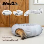 长猫隧道 封闭 可拆卸和透气 节 安全屋 适合所有季 自由组合