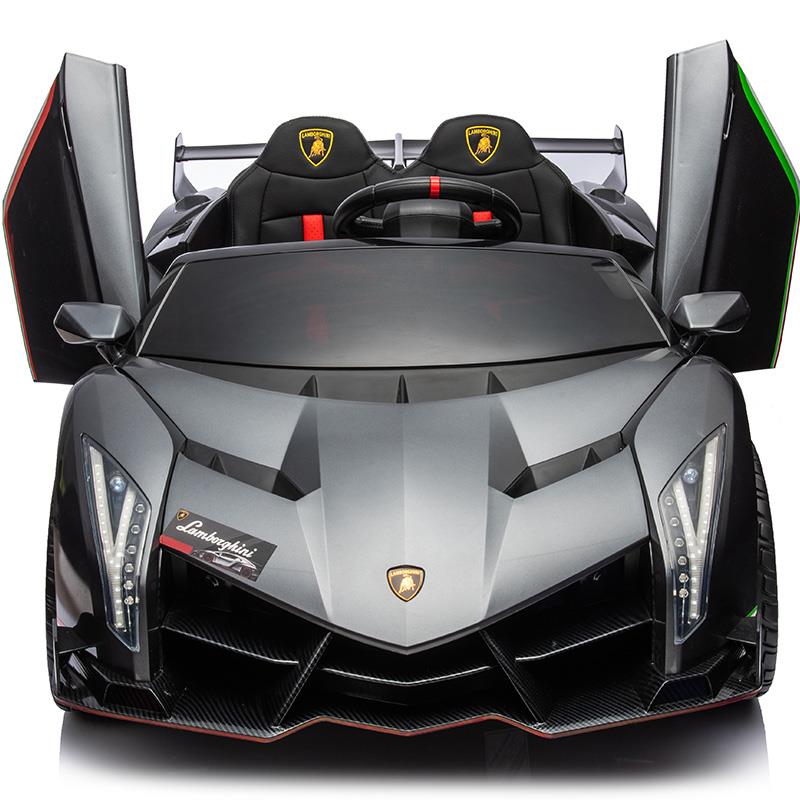 正品大双座兰超博基尼童电动车四轮宝宝具汽车儿可玩坐人遥控小孩