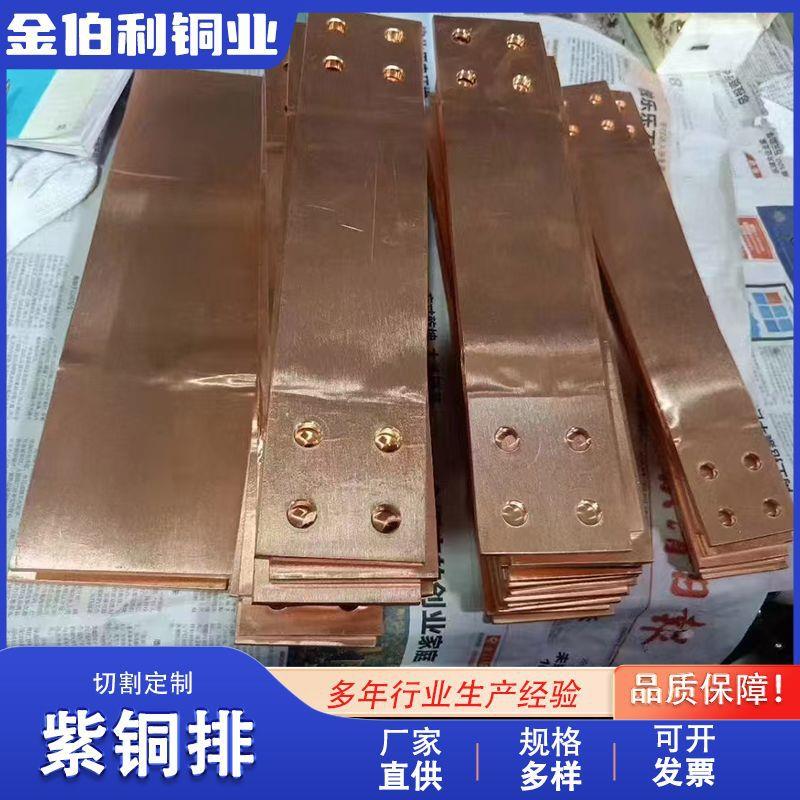 C1100电极导电紫铜排电路板排散热器纯铜排变压器电力焊接连接件