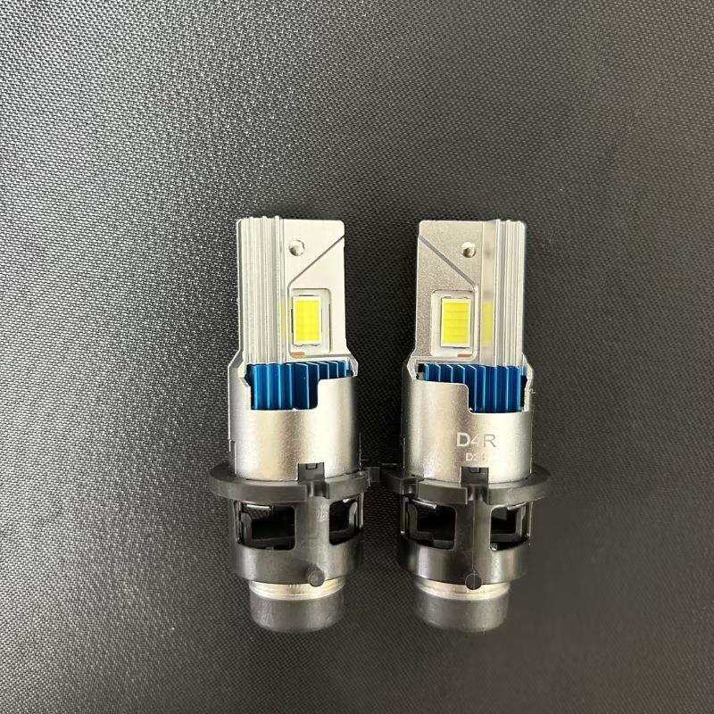 替换原车HID带风扇6500K 35W直插款D4R D2R专用 LED汽车前大灯