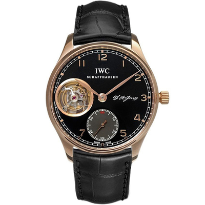 [9.5新]IWC万国表葡萄牙系列 陀飞轮 18k玫瑰金手动男表IW544705