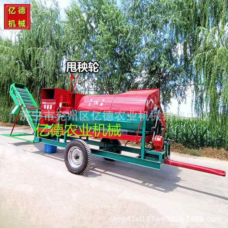 山东热销大型干湿两用花生摘果机随走随收自动进料花生秧果分离机