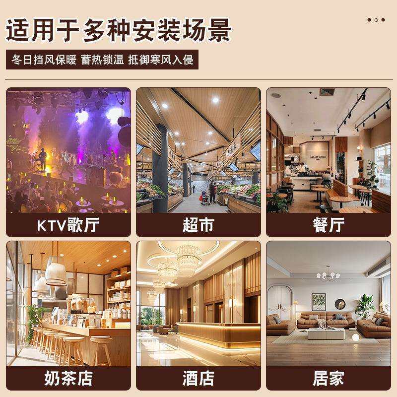 新款直销棉门帘冬季保暖挡风防寒冷库商用超市KTV加厚隔音保温防图片
