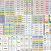 防水防撕耗不翘边不溢胶名字贴儿印学生入学童打姓CSY名贴卷姓名