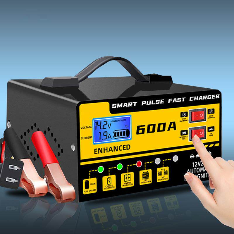 跨境12V24V 汽车电瓶充电器 大功率全自动蓄电池充电机智能快充