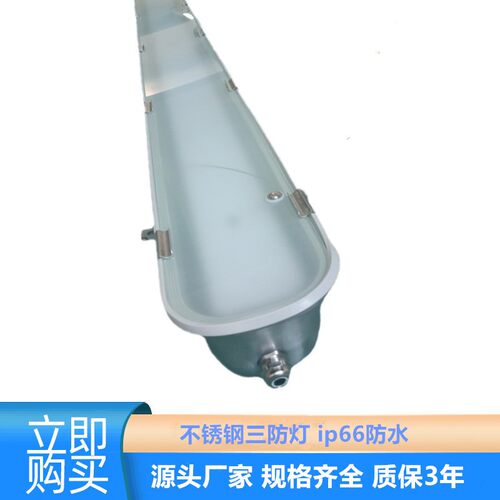 海上船泊专用不锈钢三防灯LED贴片式磨砂罩不锈钢三防灯