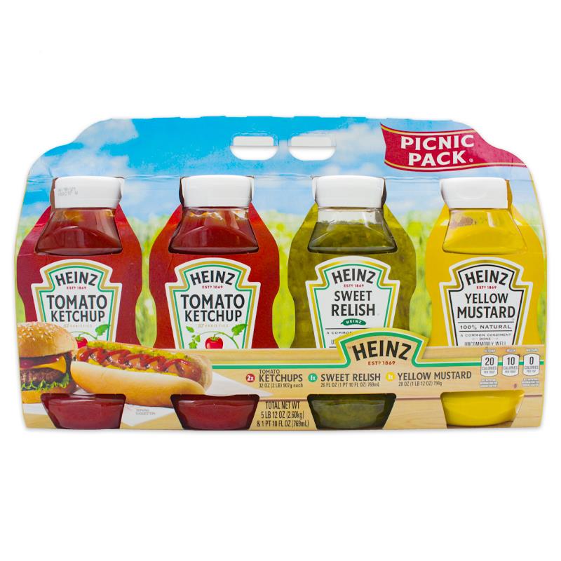 美国进口亨氏番茄酱 黄芥末酱 酸甜黄瓜酱汉堡三明治沙拉调味酱