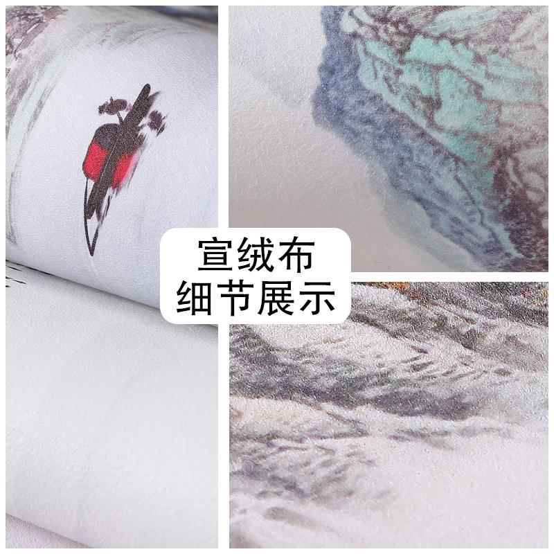 UV打印墙布宣绒布油画布壁画3d背景墙展厅展馆文化墙墙纸墙布定制