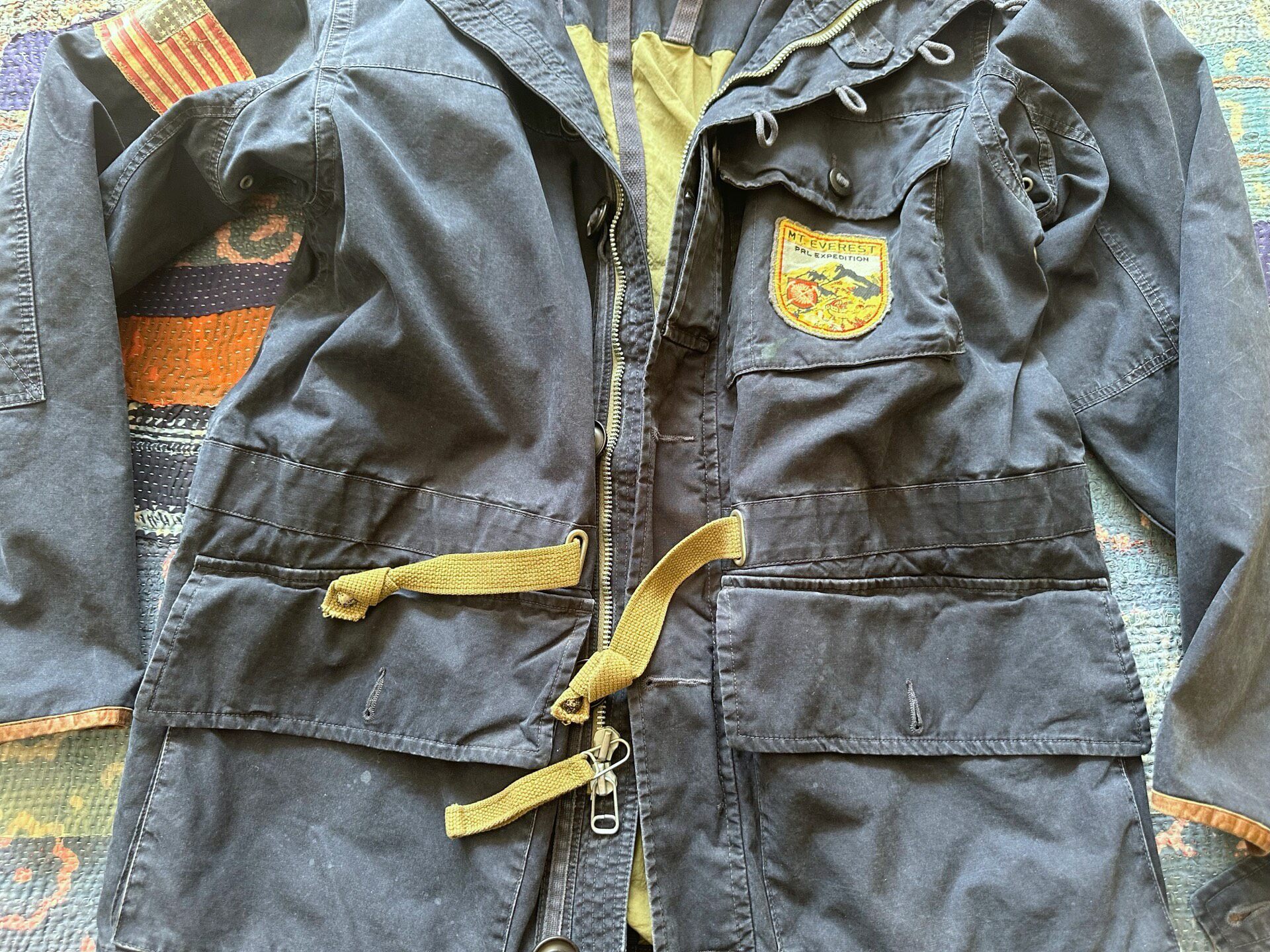 Polo Ralph Lauren Washed Distressed Hooded Jacket — detail