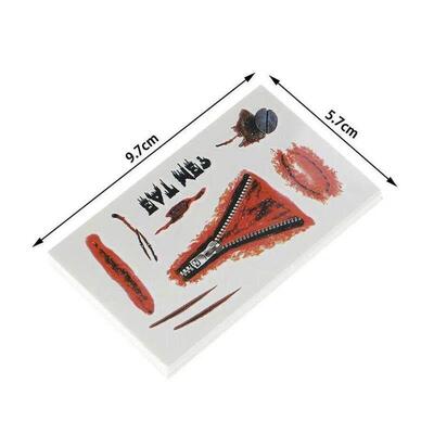 Halloween Temporary Tattoo Sticker Waterproof 3D Bite Mark Z