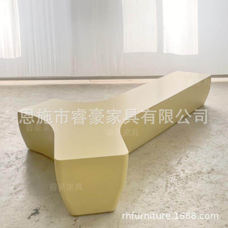 新品儿童木制座椅商场休闲椅异形坐凳室内公共休息区等候椅美陈座