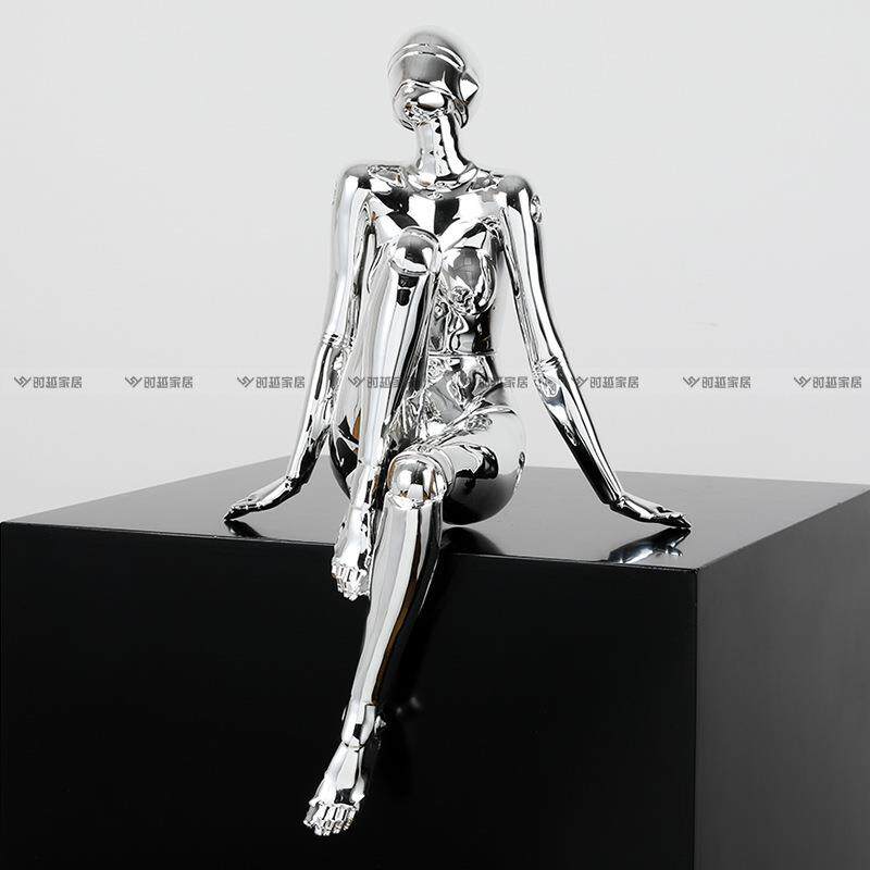 网红潮流空山基机械姬女神科技感装饰品场景摆件客厅电视柜电脑桌