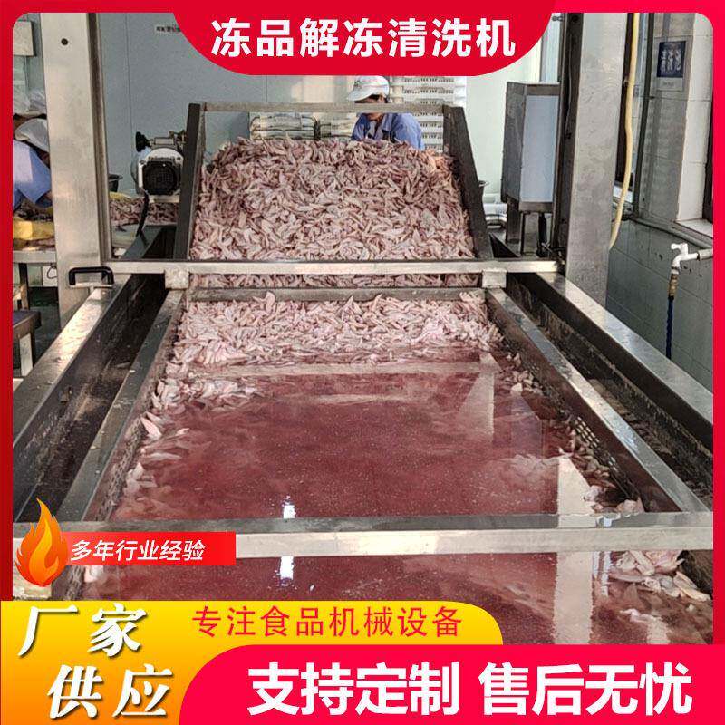 商用牛羊肉解冻清洗机冻肉制品解冻机鱿鱼内胆提升式清洗加工设备