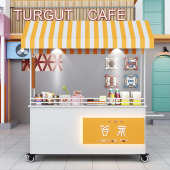 欧式 架 移动铁艺花车夜市摆摊车市集摆摊架广场摊位车网红推车促销