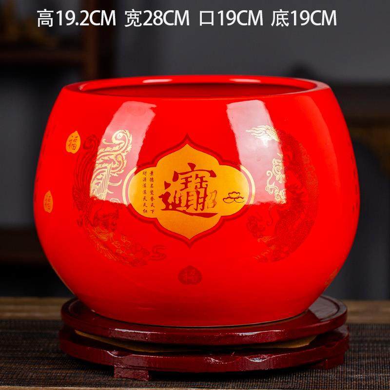 正品景德镇瓷器陶 聚关宝视盆摆件家居客厅玄电柜办公室装饰收纳,家居饰品,桌面摆件,淘宝优惠券,粉丝福利购,淘宝优惠卷