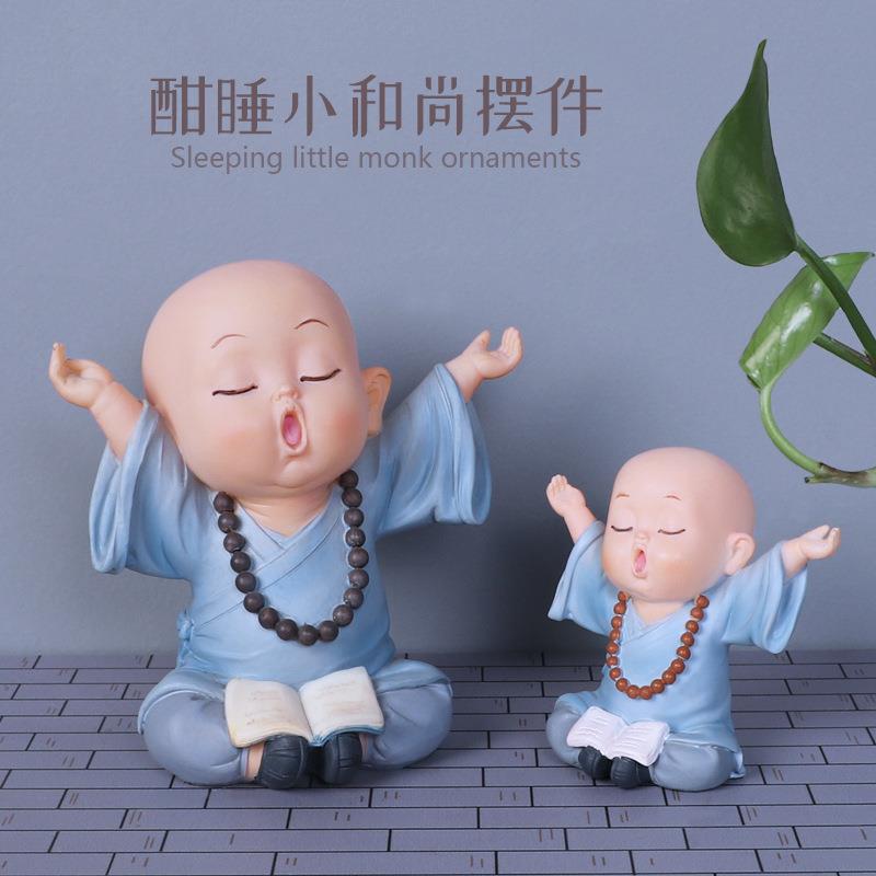 少林功夫小尚摆件宠摆设创意禅意中1123式茶爱客可厅和桌面装饰品