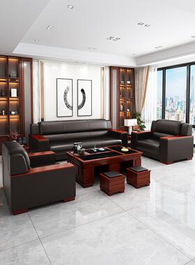 办公务商待会客洽谈简约接代中ZG-62804式茶几一体桌单人三人办现