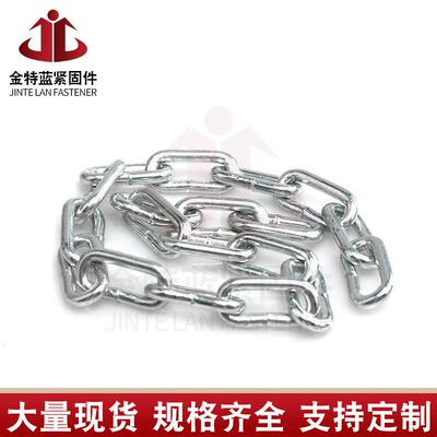 家镀锌链条锌铁链宠物牵引护镀栏链条TIS厂铁链条机械设备用