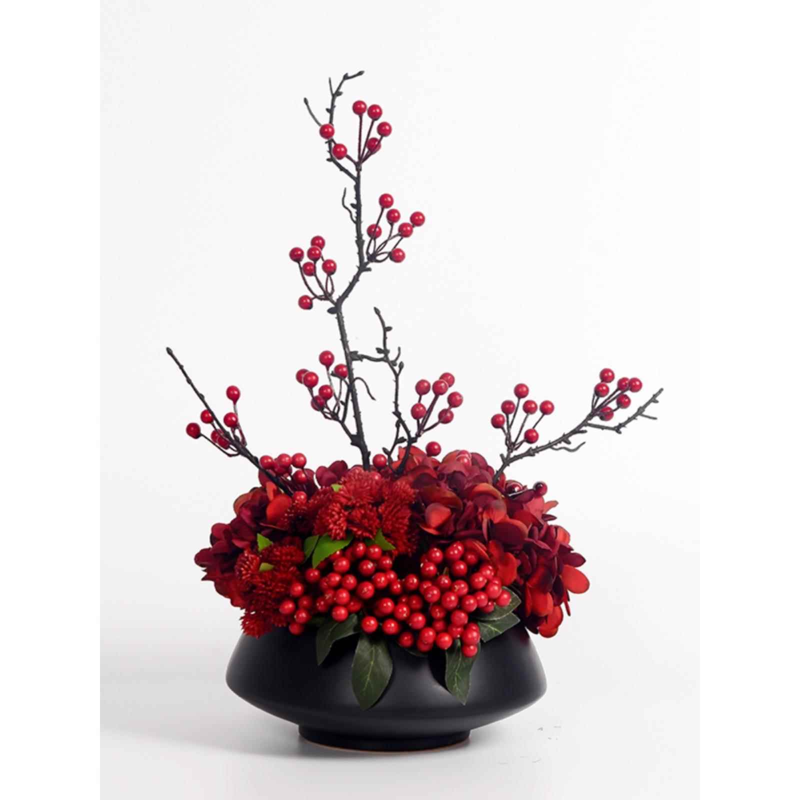 采购产品高端中式人造花,人造花装饰,样板房装饰,客厅财富水果