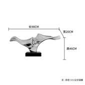 装 树脂 饰品假山现代软售楼处酒店新摆件大堂客厅玄关雕塑乘风中式