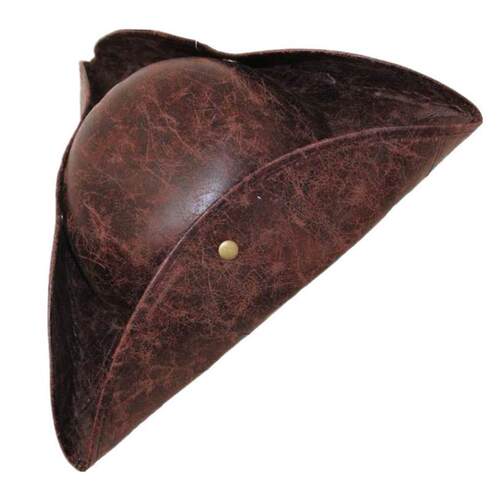 Pirate Tricorn Hat 加勒比海盗三角帽彷皮革海盗杰克船长帽
