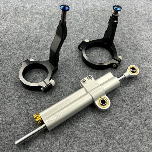 适用于 于川崎zx4rr改装件 ZX4RR ZX4R钛尺阻尼器支架 防甩头稳定