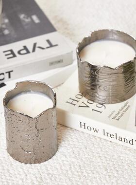 欧式轻奢属皮香薰蜡金香薰系列烛摆件厅餐厅卧室酒店样板房革家居