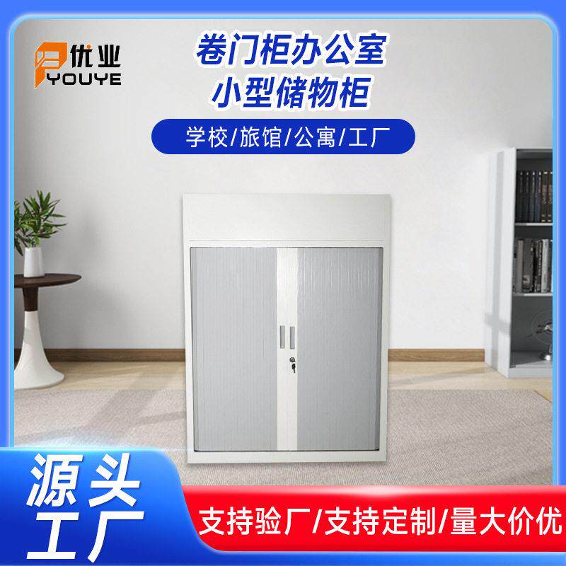 厂家卷门柜公室小型储物柜带锁文件档案储存柜钢制公柜