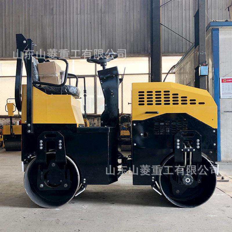 3吨小型压路机 座驾式双滚筒路面压实机 全液压双驱双振价格好