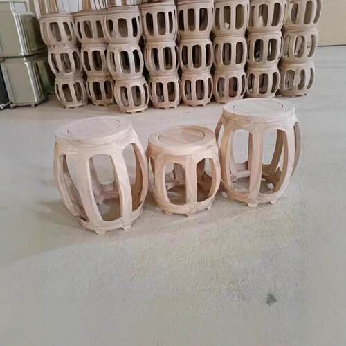 老榆木实木鼓墩新中式明清彷古琴凳古筝凳坐墩矮凳鼓凳餐桌圆凳子