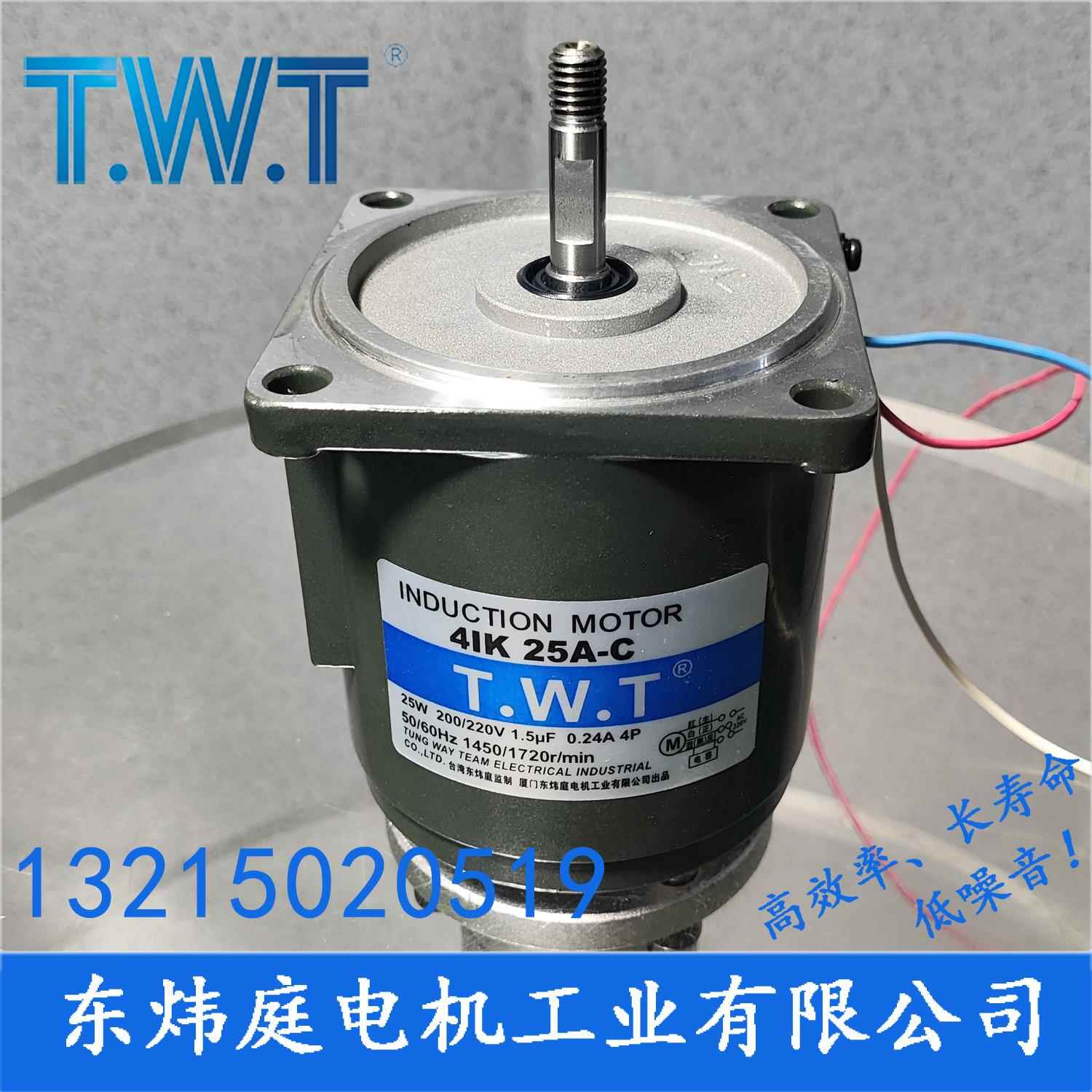 TWT电机 25W齿轮减速电机4IK25GN-C 4IK25A-C台湾东炜庭电机