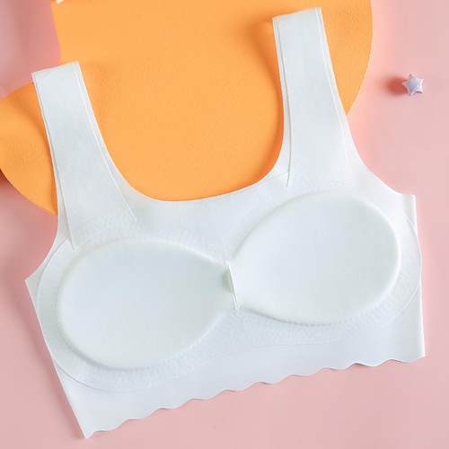 新款直销无痕印花儿童文胸女童背心发育期学生内衣少女款中学生薄