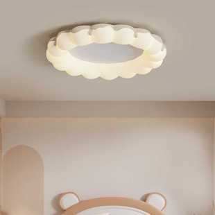 卧室圆形风云朵吸顶灯风房间简约奶油客厅吸顶灯现代创意餐厅儿童