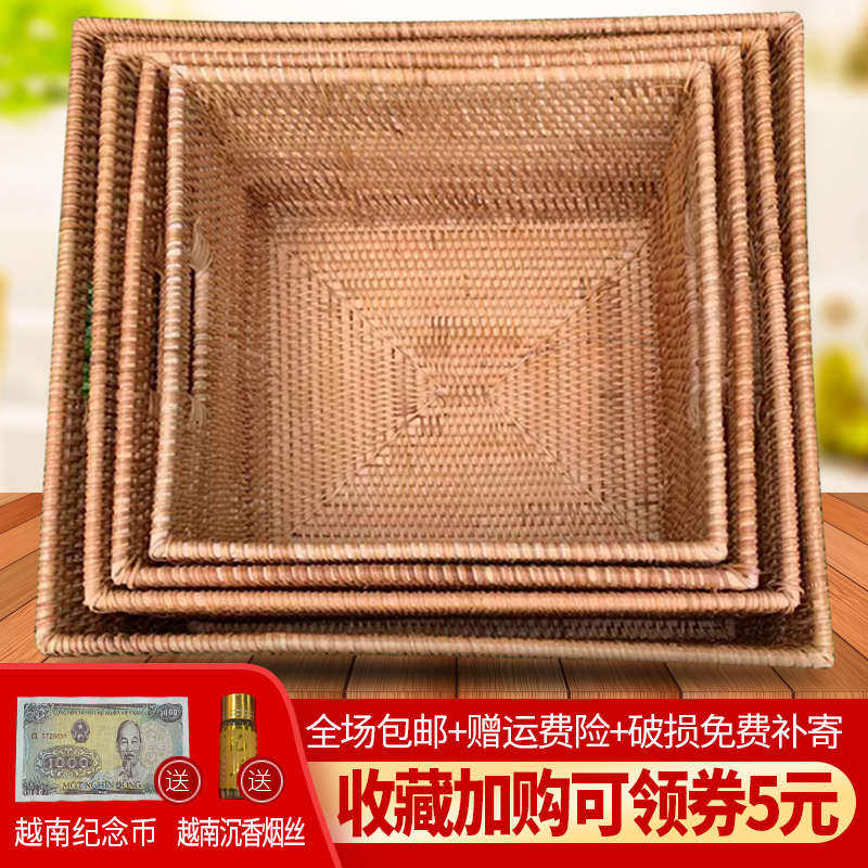 编织收纳筐藤编收纳篮竹编收纳筐杂物桌面收纳筐草编脏衣服整理箱