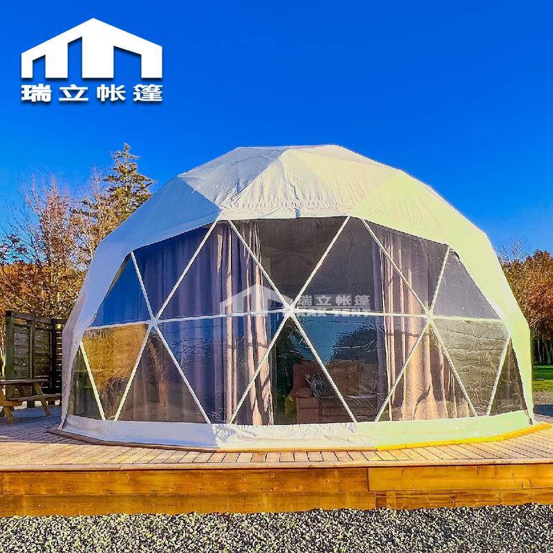 加拿大6米球形星空帐篷营地冬季保暖夏季隔热海边度假酒店帐篷