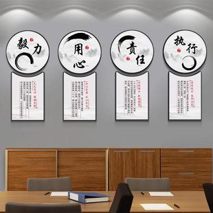办公室挂画公司企业文化形象墙过道走廊楼梯会议室励志标语装饰画